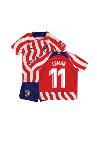 Atletico Madrid Thomas Lemar #11 Babyklær Hjemme Fotballdrakt til barn 2022-23 Korte ermer (+ Korte bukser)